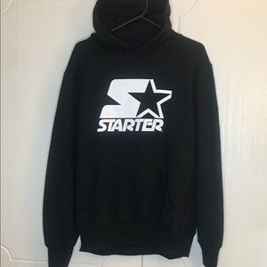 Starter Vintage hoodie large front logo and cuff M